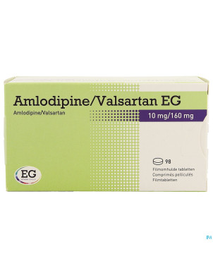 Amlodipine valsartan eg 10mg/160mg comp pell  98