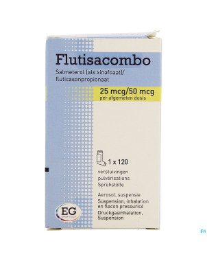 Flutisacombo 25mcg/ 50mcg aerosol 120d