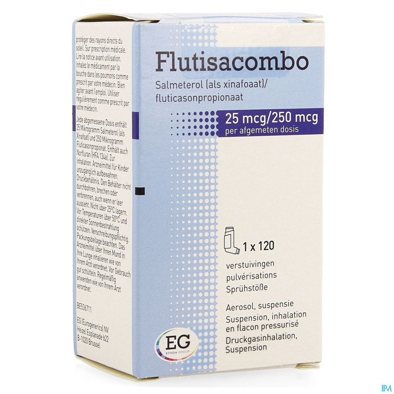 Flutisacombo 25mcg/250mcg aerosol 120d