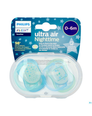 Philips avent sucette +0m air night mix