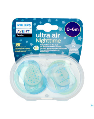 Philips avent sucette +0m air night boy