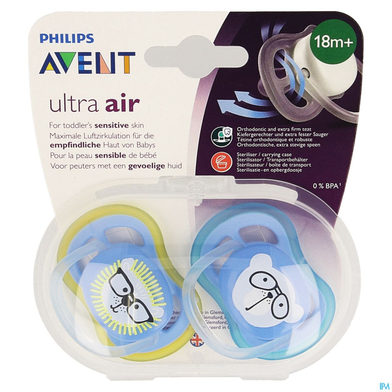 Philips avent sucette +18m air mix 2