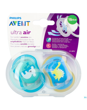 Philips avent sucette +18m air boy koala dino