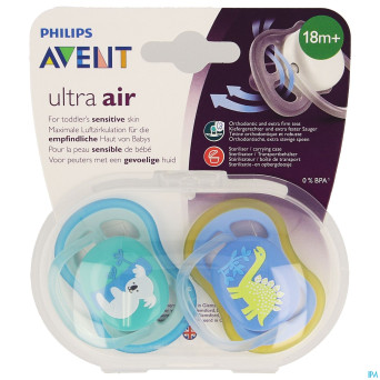 Philips avent sucette +18m air boy koala dino