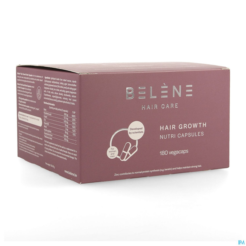 Belene hair growth nutri   caps 180