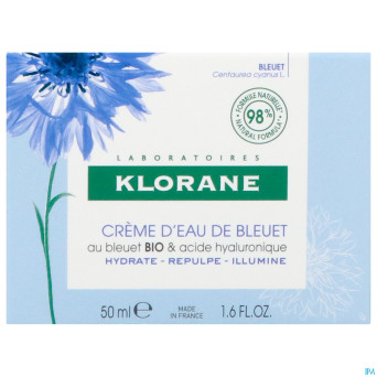 Klorane visage bleuet creme eau    50ml