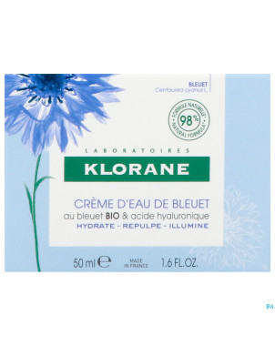 Klorane visage bleuet creme eau    50ml