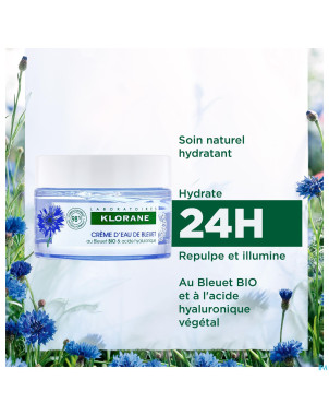 Klorane visage bleuet creme eau    50ml