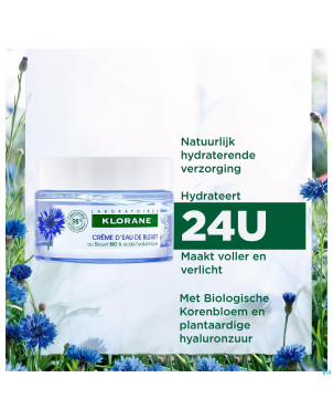 Klorane visage bleuet creme eau    50ml