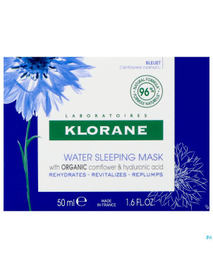 Klorane visage bleuet bain hydra nuit    50ml