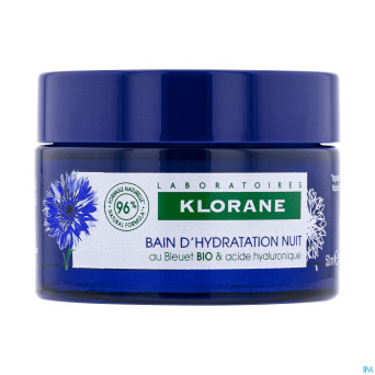 Klorane visage bleuet bain hydra nuit    50ml