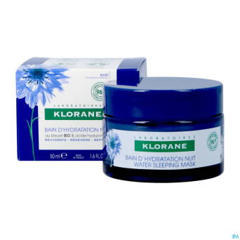 Klorane visage bleuet bain hydra nuit    50ml