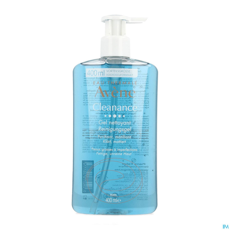 Avene cleanance gel nettoyant 400ml