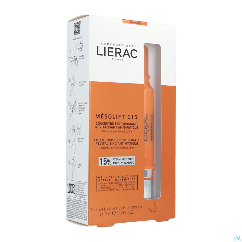 Lierac mesolift c15 concentre amp 2x15ml