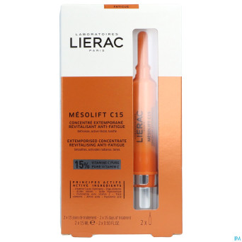 Lierac mesolift c15 concentre amp 2x15ml