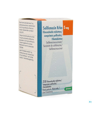 Solifenacin krka  5mg comp pell 250 x  5mg