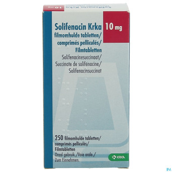 Solifenacin krka 10mg comp pell 250 x 10mg