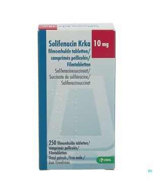 Solifenacin krka 10mg comp pell 250 x 10mg