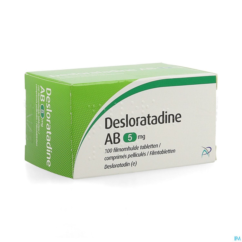 Desloratadine ab  5mg comp pell 100 x  5mg