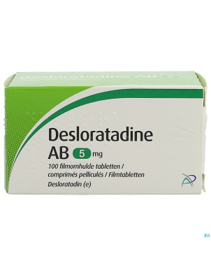 Desloratadine ab  5mg comp pell 100 x  5mg