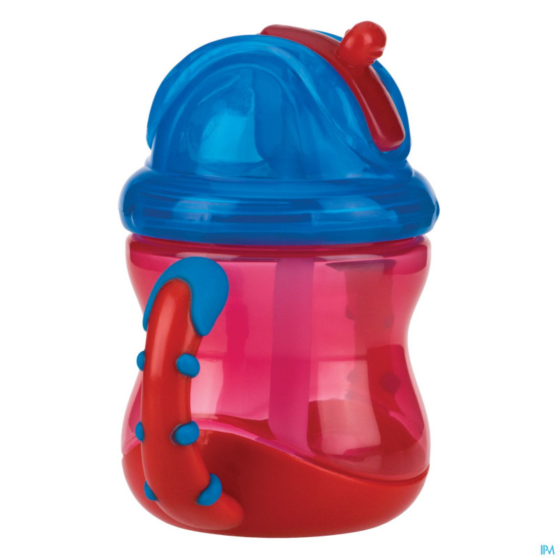 Nuby gobelet a/goutte flip-it ans. 240ml 12m+rouge