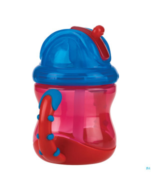 Nuby gobelet a/goutte flip-it ans. 240ml 12m+rouge