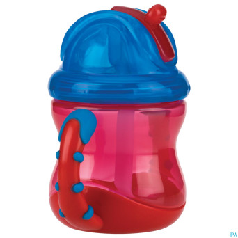 Nuby gobelet a/goutte flip-it ans. 240ml 12m+rouge