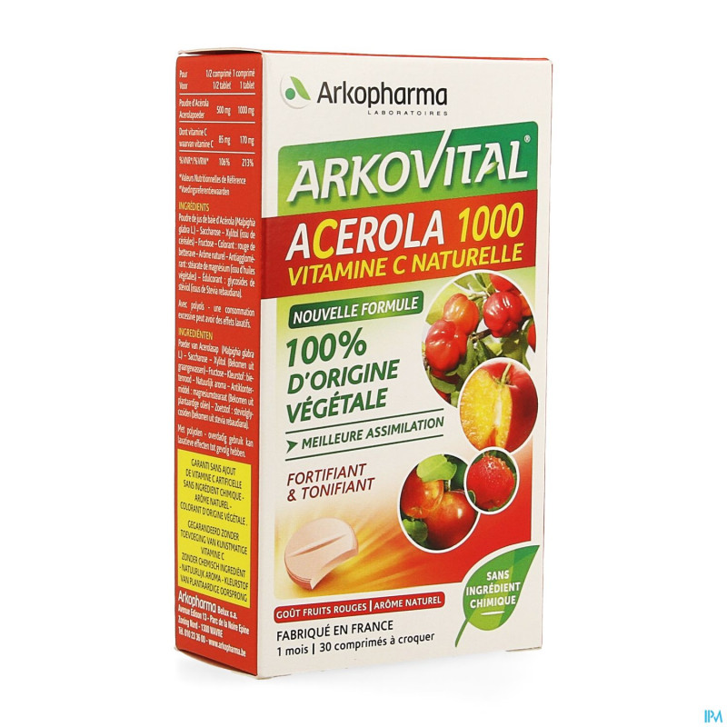 Arkovital acerola 1000 comp 30 + 1 tube 15 comp
