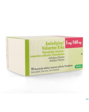 Amlodipine valsartan krka  5mg/160mg comp pell  98