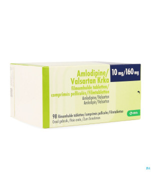 Amlodipine valsartan krka 10mg/160mg comp pell  98