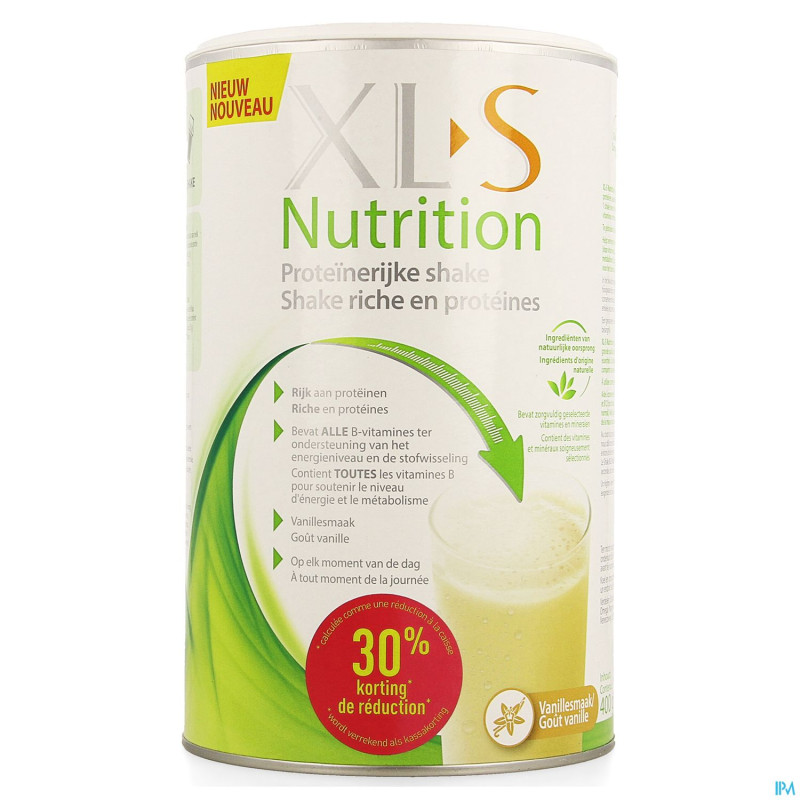 Xls nutrition proteine vanille 400g -30%