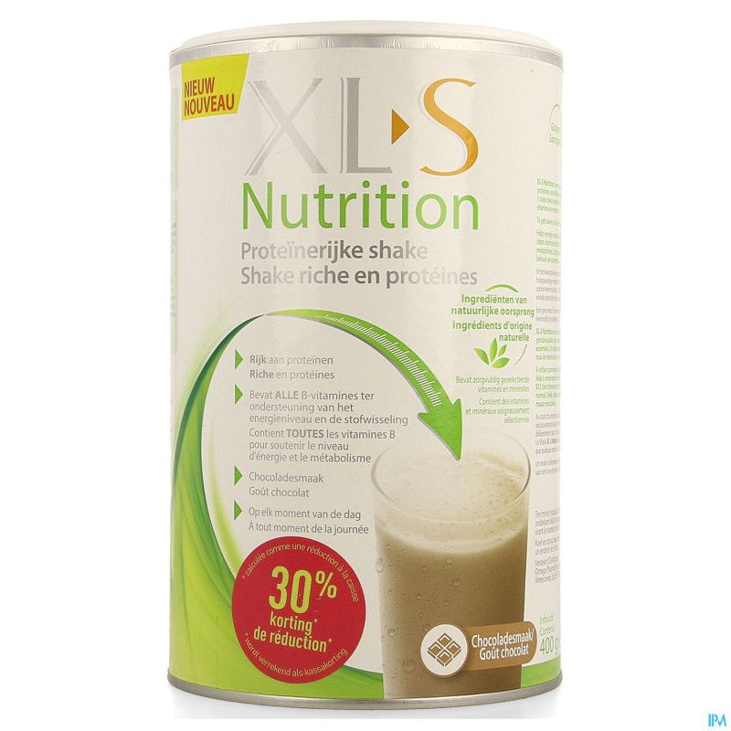 Xls nutrition proteine choc 400g -30%