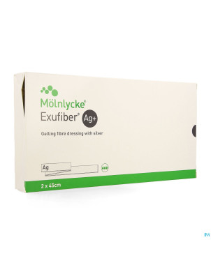 Exufiber ag gel.fibre dressing st meche  2,0x45  5