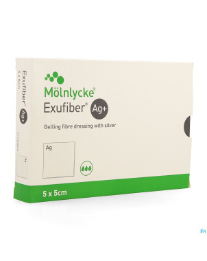 Exufiber ag gel.fibre dressing ster    5 x  5cm 10