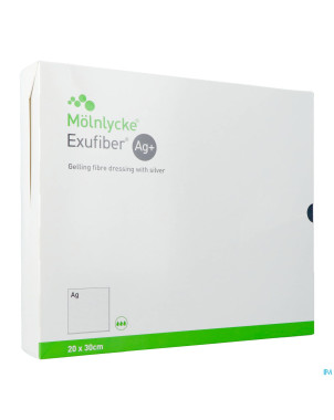 Exufiber ag gel.fibre dressing ster   20 x 30cm  5