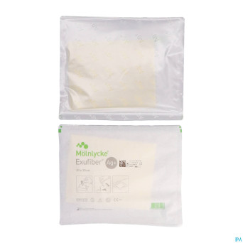 Exufiber ag gel.fibre dressing ster   20 x 30cm  5