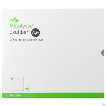 Exufiber ag gel.fibre dressing ster   20 x 30cm  5