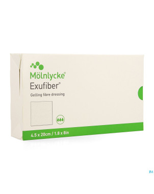 Exufiber ge.fibre dressing  ster meche   4,5x20 10