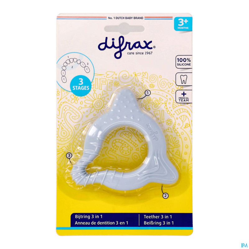 Difrax anneau dentition 3en1