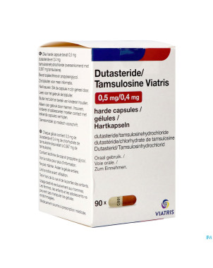 Dutasteride tamsulosine viatris 0,5mg/0,4mg caps90