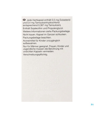 Dutasteride tamsulosine viatris 0,5mg/0,4mg caps90