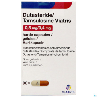 Dutasteride tamsulosine viatris 0,5mg/0,4mg caps90