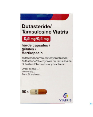 Dutasteride tamsulosine viatris 0,5mg/0,4mg caps90