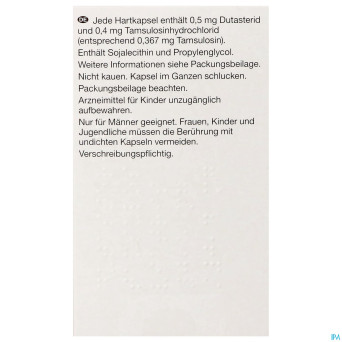 Dutasteride tamsulosine viatris 0,5mg/0,4mg caps90
