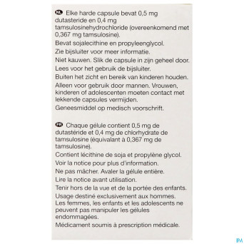 Dutasteride tamsulosine viatris 0,5mg/0,4mg caps90