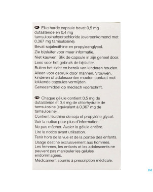 Dutasteride tamsulosine viatris 0,5mg/0,4mg caps90