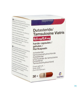 Dutasteride tamsulosine viatris 0,5mg/0,4mg caps30