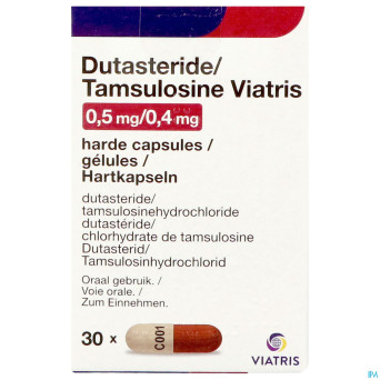 Dutasteride tamsulosine viatris 0,5mg/0,4mg caps30