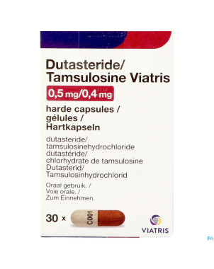 Dutasteride tamsulosine viatris 0,5mg/0,4mg caps30