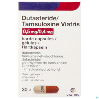 Dutasteride tamsulosine viatris 0,5mg/0,4mg caps30